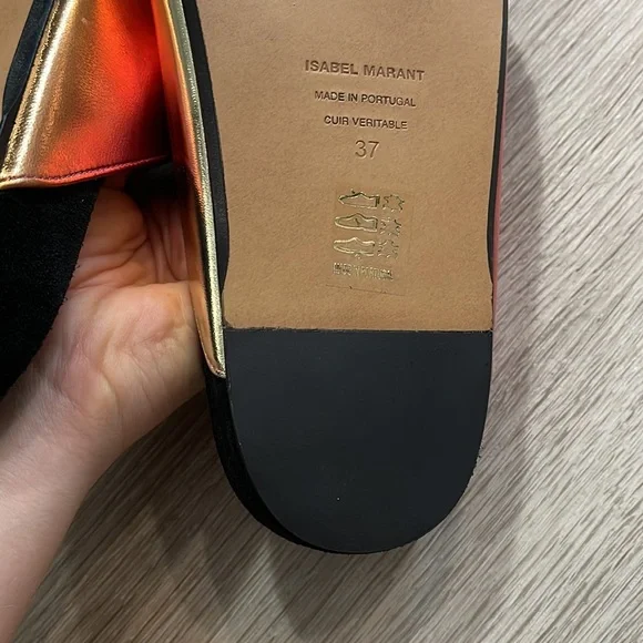 ISABEL MARANT ETOILELENNYO SANDAL metallic sunset double